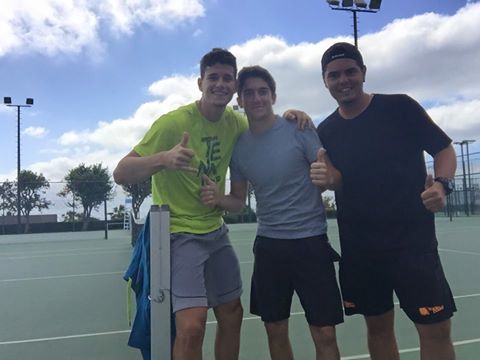David Vega entrenando por Tenerife