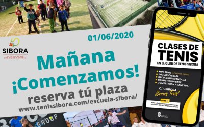 Mañana comienzan las Clases de Tenis por el CT Sibora