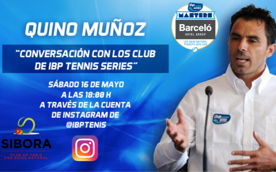 Quino Muñoz en directo con los clubs del Circuito IBP Tennis 2020