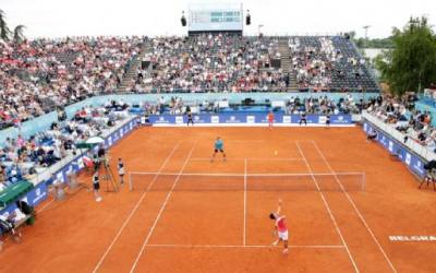 Exhibición en el Adria Tour con Djokovic en cancha