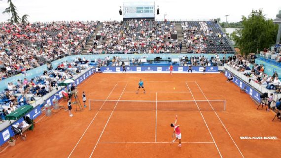 Exhibición en el Adria Tour con Djokovic en cancha