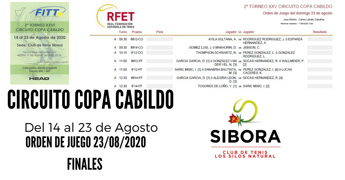 Copia de Copia de Copia de ORDEN DE JUEGO 23 COPA CABILDO