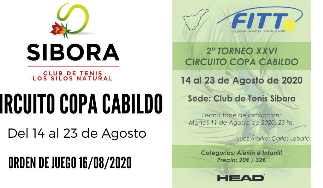 Orden de juego 16 de Agosto de 2020