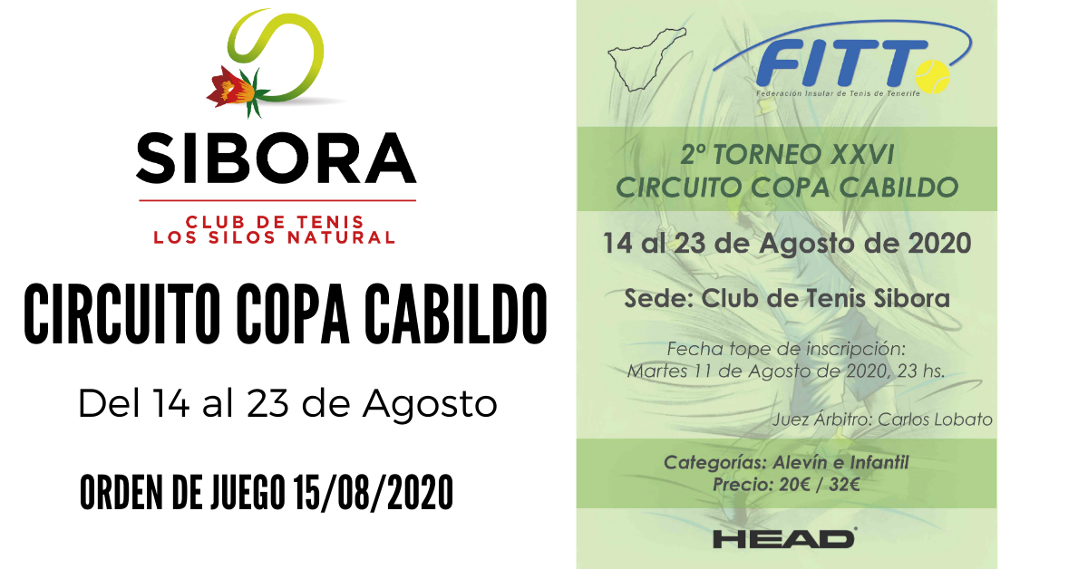 ORDEN DE JUEGO 15 COPA CABILDO