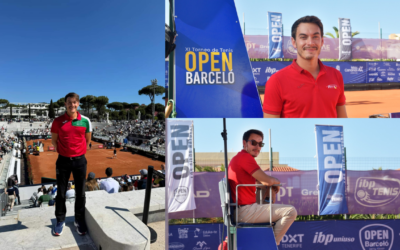 Matías Perego, colaborador del Open Barceló, ahora en el equipo arbitral del Master 1000 de Roma. ¡ Enhorabuena!