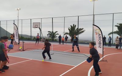 Inauguración de la reforma del Polideportivo Hermanos Illada en La Villa de Los Silos, con la inclusión de dos pistas de Pickleball
