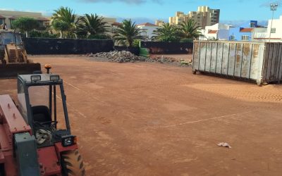 Comienzan las obras de rehabilitación de las pistas de tenis del Club de Tenis Sibora